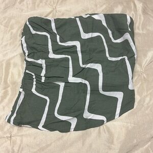 Dynamite Asymmetrical Linen Tube Top